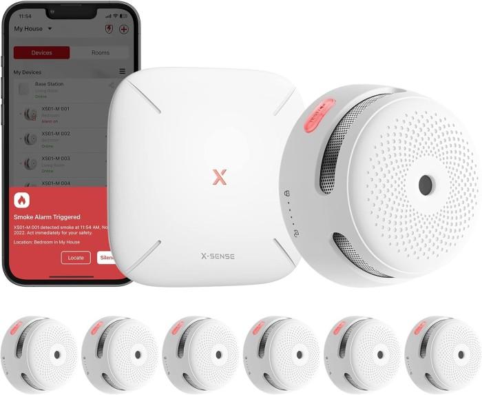 X-Sense XS01-M Smart Rökdetektor Kit, EN 14604 Certifierad