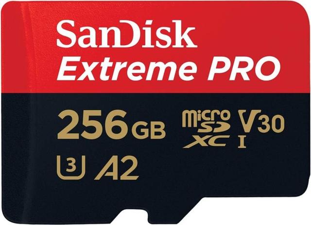 SanDisk Extreme PRO 256GB MicroSDXC with SD Adapter