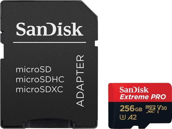 SanDisk Extreme PRO 256GB MicroSDXC with SD Adapter