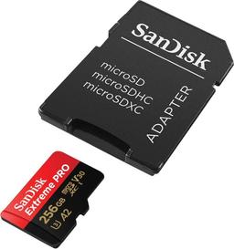 SanDisk Extreme PRO 256GB MicroSDXC with SD Adapter