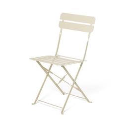 Fällbar Stol i Metall – Ljusbeige