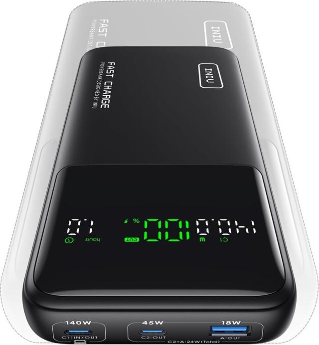 INIU 25000mAh Laptop Powerbank - Snabbladdning USB-C
