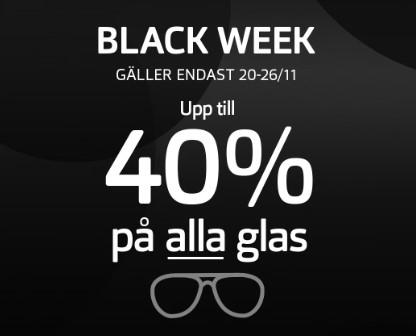 Skarpa Black Week rabatter hos Synoptik
