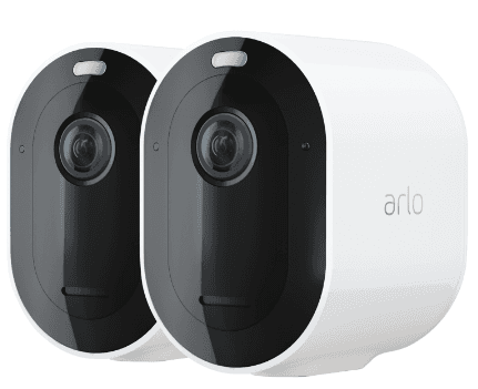 Arlo Pro 4 Spotlight övervakningskamera 2-pack Vit - Kjell & Company