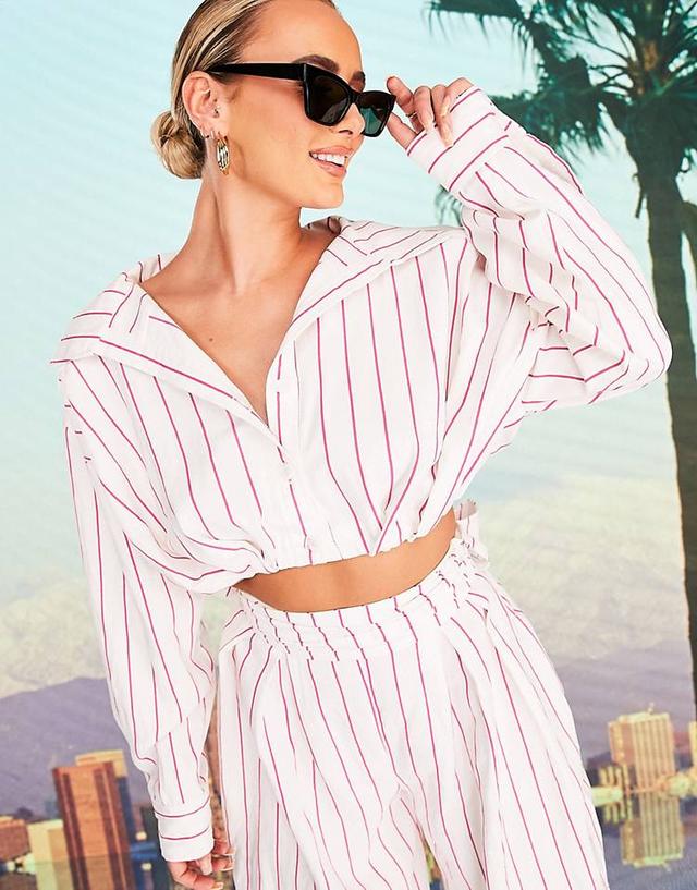 ASOS - Rosarandig kort skjorta rabatt
