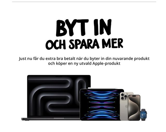 Netonet - få extra bra betalt när du byter in din gamla Apple produkt