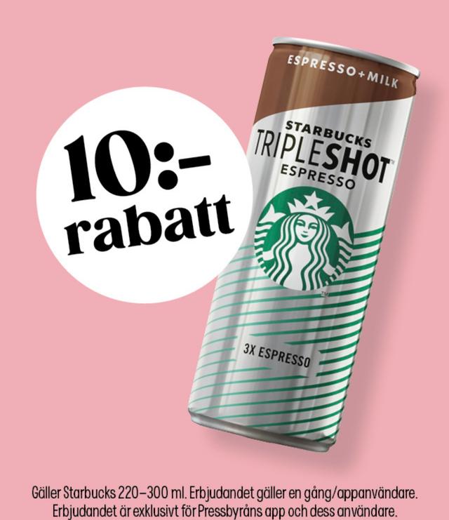 10 kr smakrabatt Starbucks!☕️