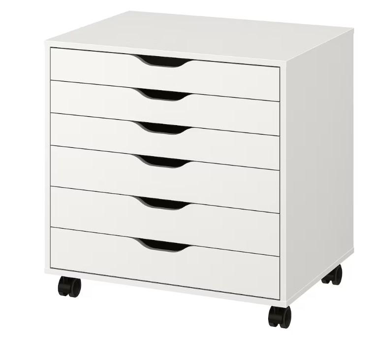 20% på ALEX vit förvaring och vita skrivbord - IKEA