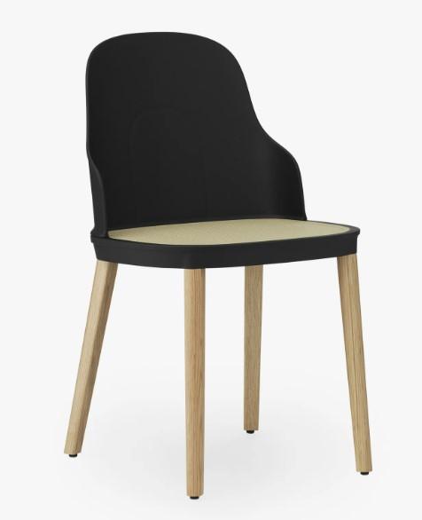 Allez molded wicker stol - Svart-ek - Norrman Copenhagen