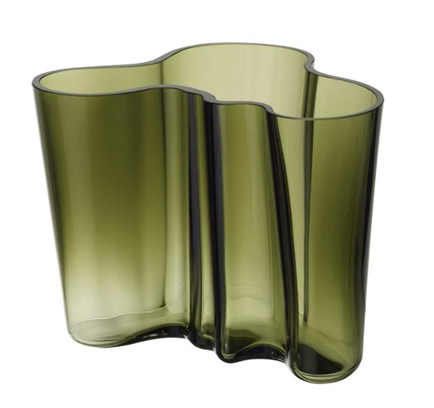 Alvar Aalto Vase 16 cm, Mossgrön - Iittala
