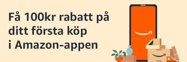Få 100kr rabatt på ditt första köp i Amazon-appen