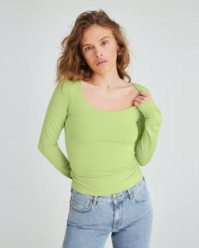 Rea Limegrön Cassidy tröja - Bik Bok