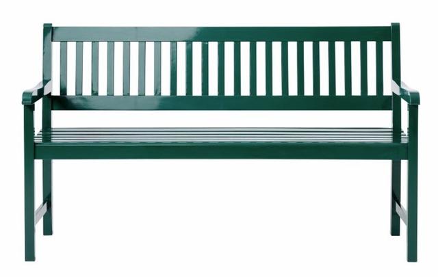 Cinas Brighton trädgårdsbänk i grönt - 150cm
