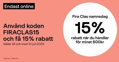 Clas Ohlson - 15% rabatt vid köp för 600 kr