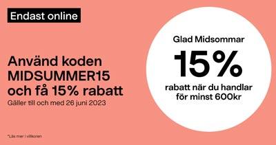 Få 15% rabatt hos Clas Ohlson