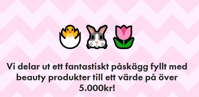 Vinn påskägg fylld med beautyprodukter!