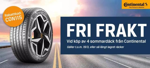 Få fri frakt när du köper sommardäck från Bythjul.se