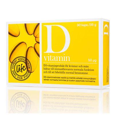 Life D-vitamin 50 mcg - Life 74% rabatt