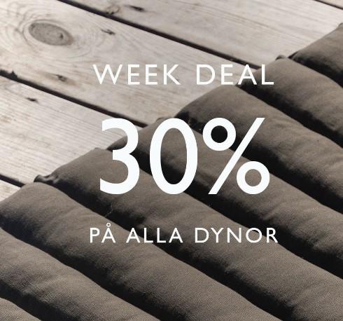 Week Deal - 30% på alla dynor Granit