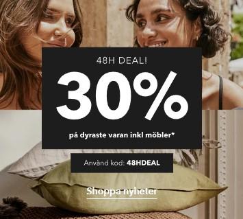 Ellos.se - 30% på dyraste varan
