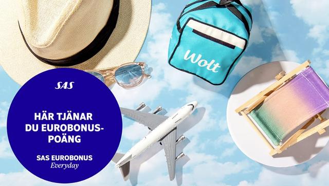 Tjäna EuroBonus-poäng när du beställer med Wolt