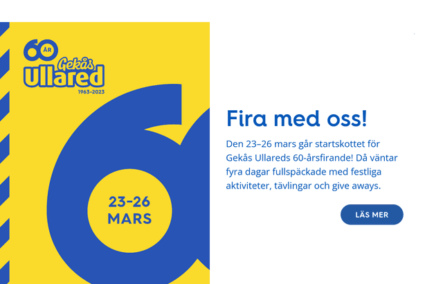 Gekås firar 60 år av shoppingglädje