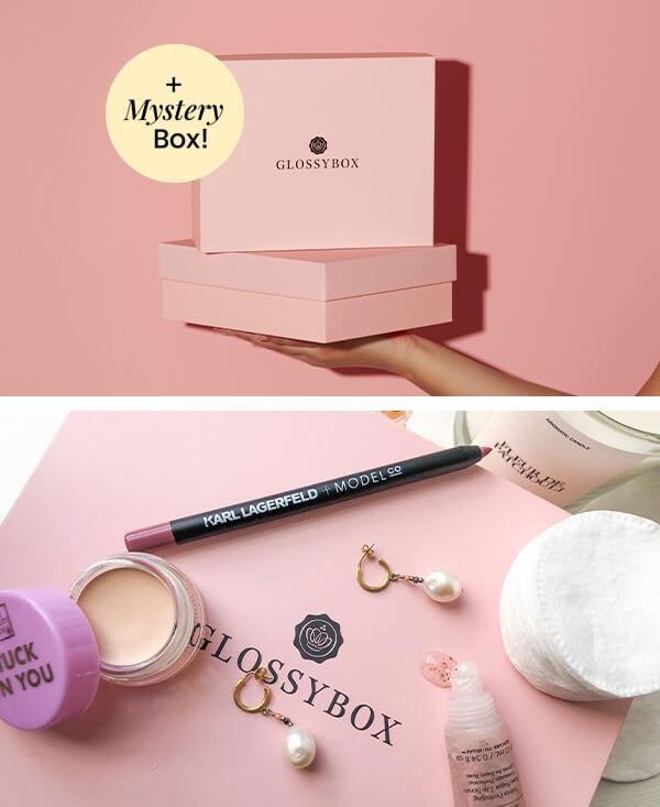 Få en Mystery Box vid 12-månadersprenumeration på GLOSSYBOX!