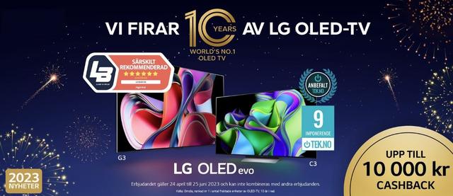 LG cashback kampanj - spara upp till 10.000 kronor - Hembiobutiken