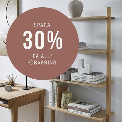 30% rabatt på all* förvaring hos ILVA
