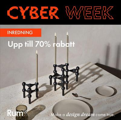 Cyber Week 2023 hos Rum21 - upp till 70%