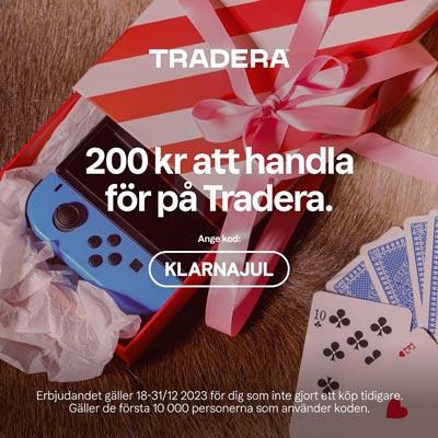 Få 200 kr att handla för hos Tradera