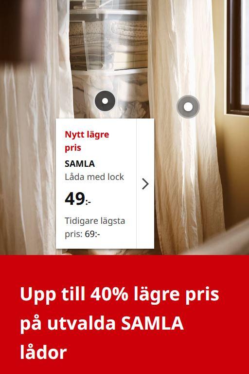 Nytt lägre pris på flera populära varor hos IKEA