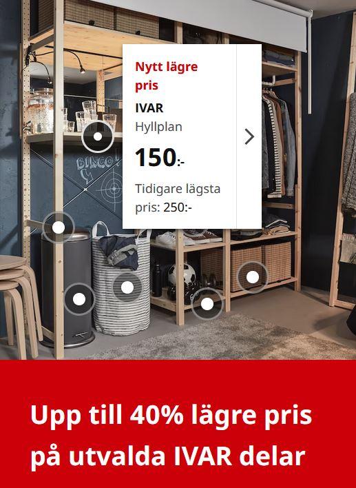 Nytt lägre pris på flera populära varor hos IKEA