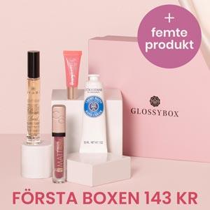 Glossybox - 20% på första boxen + gåva på köpet!