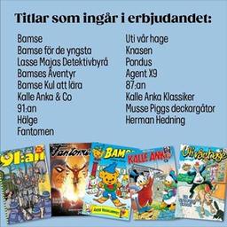 Pressbyrån - halva priset på serietidningar idag!