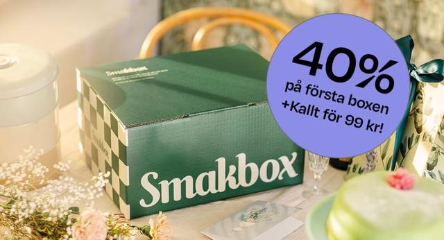 Prenumerera på Smakbox - Få 40% rabatt + Kallt tillägg för 99 kr