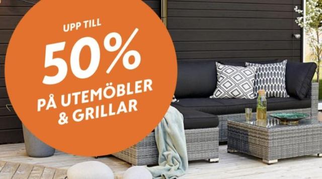 Upp till 50% rabatt på utemöbler och grillar - K-Rauta
