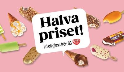 50% rabatt på glass hos Pressbyrån