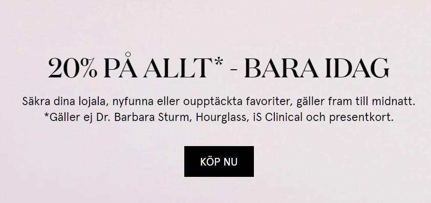 20% på allt - Skincity