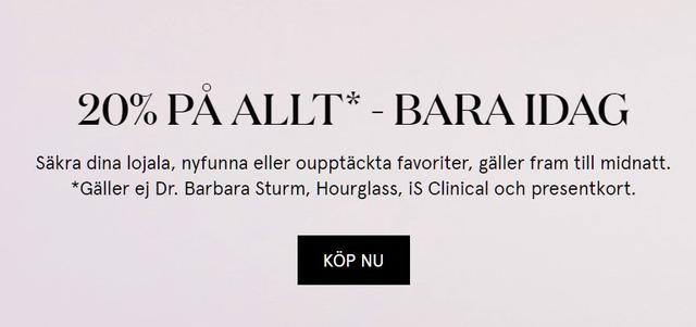 20% på allt - Skincity