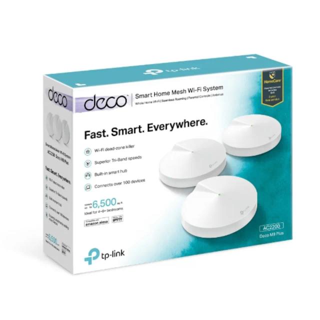 Trådlöst nätverk TP-Link Deco M9 Plus AC2200 Mesh Wi-Fi System - Trådlösa Routrar