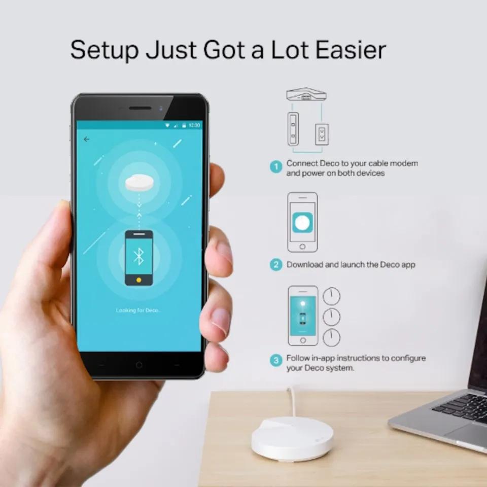 Trådlöst nätverk TP-Link Deco M9 Plus AC2200 Mesh Wi-Fi System - Trådlösa Routrar