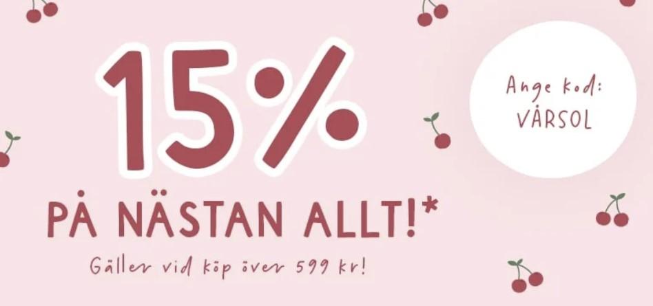 15% rabatt på nästan allt - Babyland
