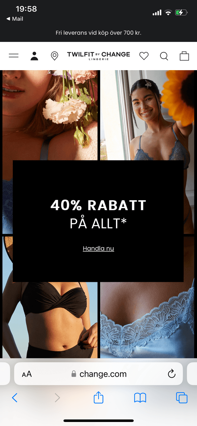 Twilfit CHANGE 40% PÅ ALLT