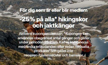 25% på alla* hikingskor och jaktkängor - XXL