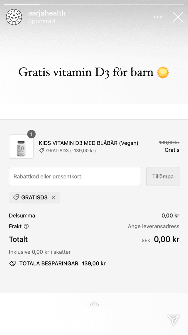 Gratis D-vitamin Tuggtablett för Immunförsvaret