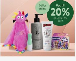 Apotek Hjärtat - 20% rabatt på produkter för barn
