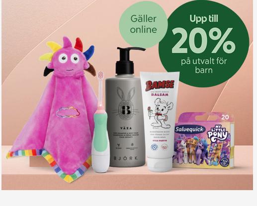 Apotek Hjärtat - 20% rabatt på produkter för barn