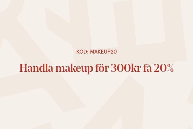 Handla makeup från Åhléns för 300 kr och få 20% rabatt