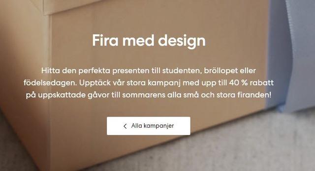 Upp till 40% rabatt på utvalda designprodukter - RoyalDesign